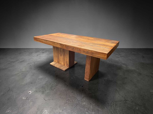 Wolf-möbel massief houten eettafel 180x90cm - afbeelding 2 van  7
