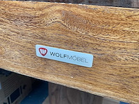 Wolf-möbel massief houten eettafel 180x90cm - afbeelding 3 van  7