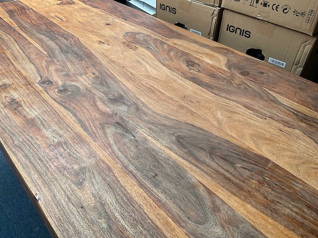 Wolf-möbel massief houten eettafel 180x90cm - afbeelding 5 van  7