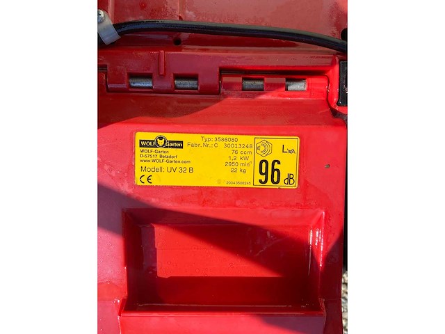 Wolf uv32b verticuteer machine - afbeelding 3 van  4