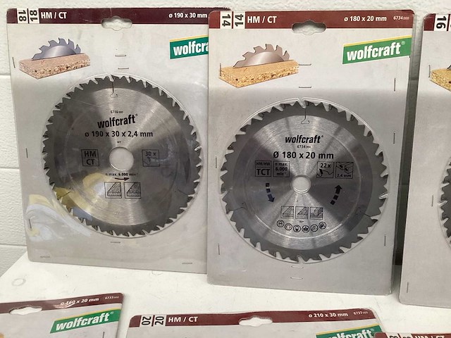 Wolfcraft diverse maten voor hout zaagblad - afbeelding 2 van  5