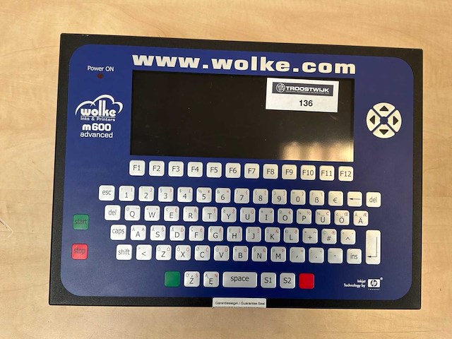 Wolke m600 advanced bedieningspaneel, printer - afbeelding 2 van  3
