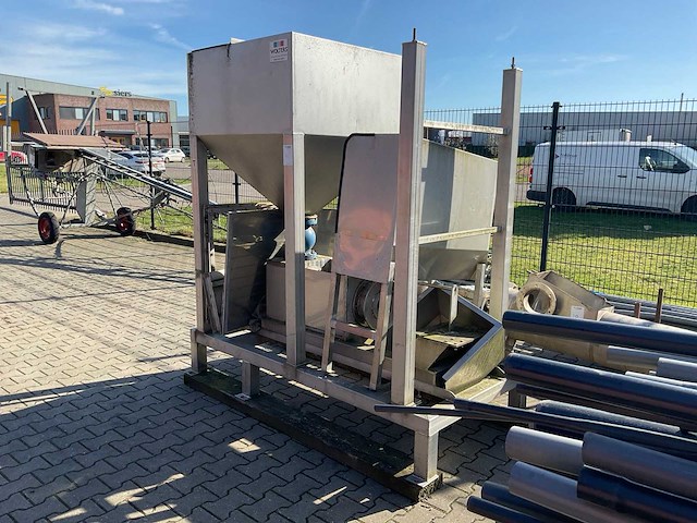 Wolters hopper voor mestscheider, rvs - afbeelding 1 van  7