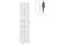 Woltu - boekenkast met diverse vakken. - afbeelding 2 van  3