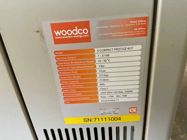 Woodco e-compact prestige 40p hout cv - afbeelding 2 van  3
