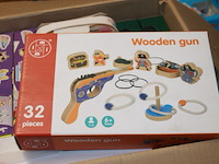 Wooden gun speelgoed 1x in ds 18 - afbeelding 2 van  3
