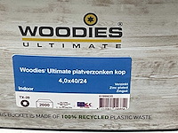 Woodies ultimate platverzonken kop schroef 4.0x40/24 (8000x) - afbeelding 2 van  3