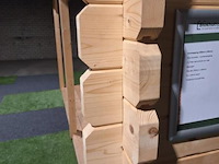 Woodpro blokhut met overkapping - 450x250cm - afbeelding 4 van  7
