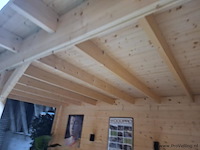 Woodpro blokhut met overkapping - 450x250cm - afbeelding 6 van  7