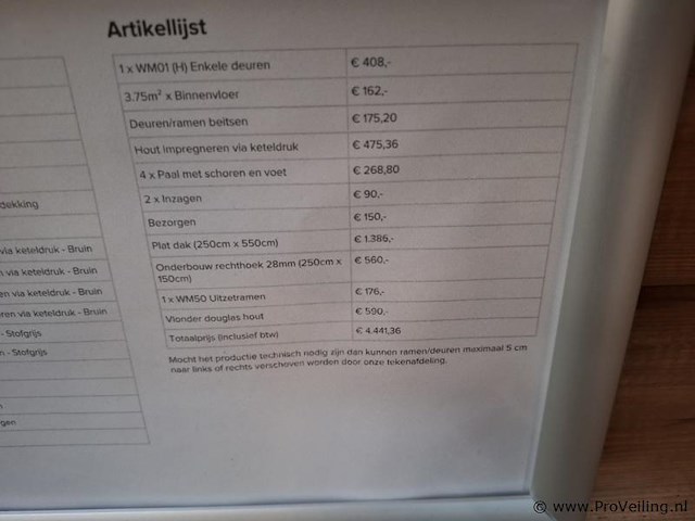 Woodpro blokhut met overkapping - 607x310cm - afbeelding 2 van  10