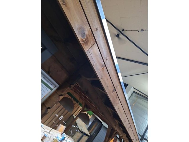 Woodpro blokhut met overkapping - 607x310cm - afbeelding 7 van  10