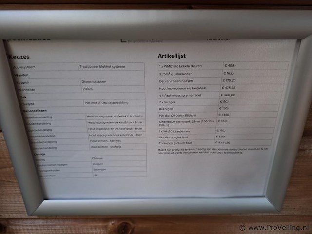 Woodpro blokhut met overkapping - 607x310cm - afbeelding 10 van  10