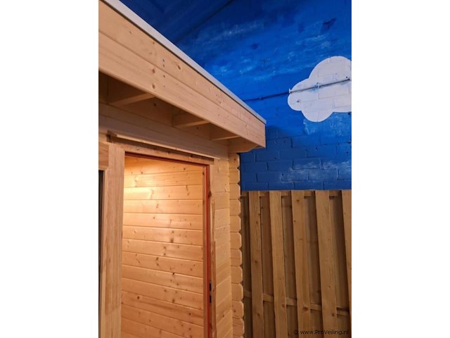 Woodpro tuinhuis met overkapping - 500x360cm - afbeelding 10 van  13