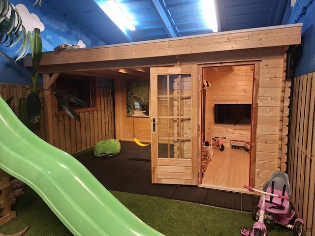 Woodpro tuinhuis met overkapping - 500x360cm - afbeelding 2 van  13