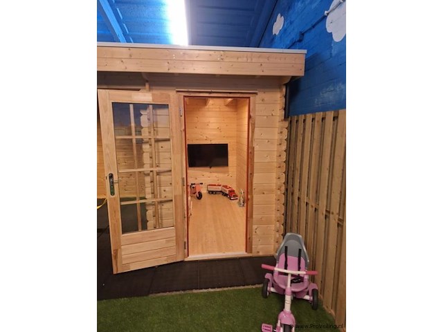 Woodpro tuinhuis met overkapping - 500x360cm - afbeelding 3 van  13