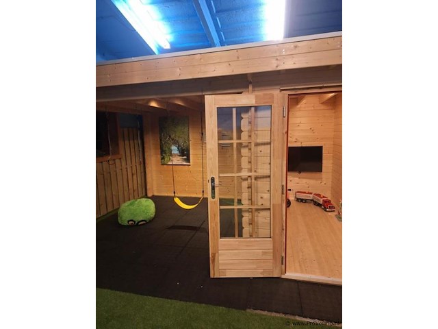 Woodpro tuinhuis met overkapping - 500x360cm - afbeelding 4 van  13