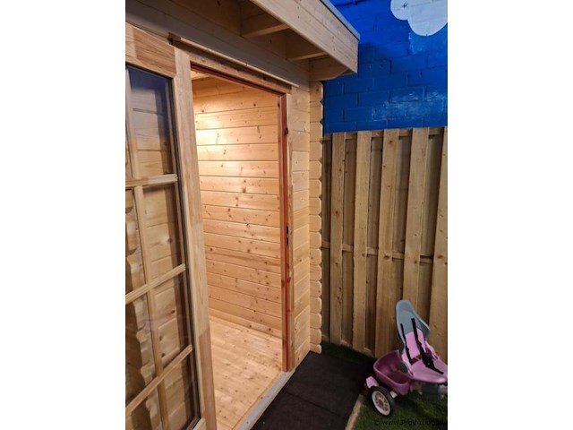 Woodpro tuinhuis met overkapping - 500x360cm - afbeelding 9 van  13