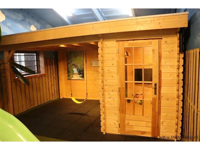 Woodpro tuinhuis met overkapping - 500x360cm - afbeelding 1 van  12