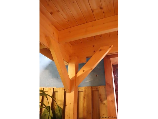 Woodpro tuinhuis met overkapping - 500x360cm - afbeelding 11 van  12