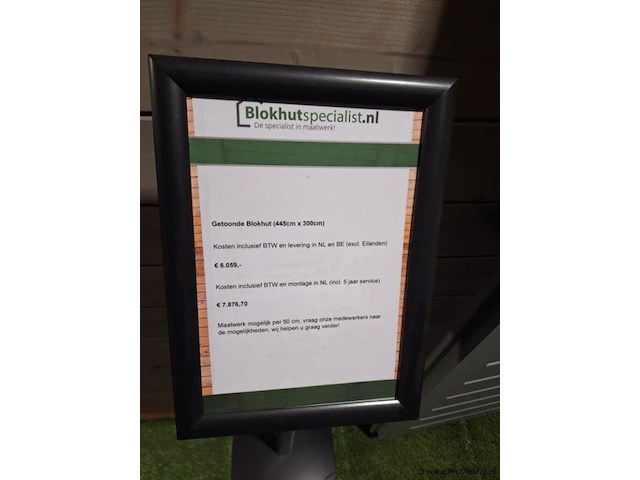 Woodpro (vuren) blokhut - 445x300cm - afbeelding 12 van  17