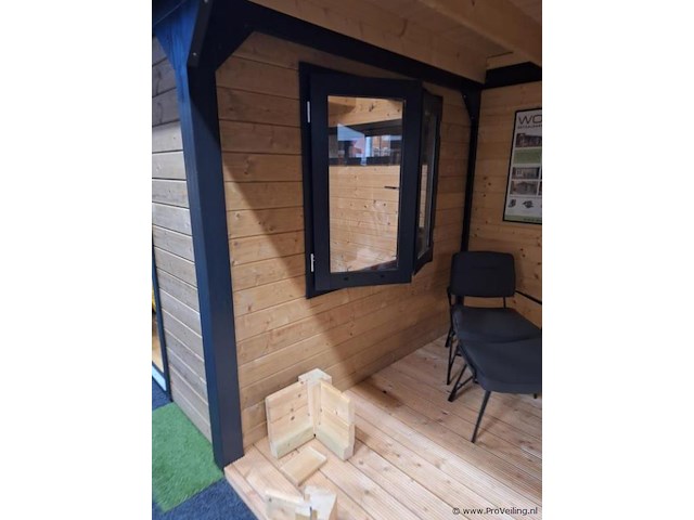 Woodpro vuren tuinhuis met overkapping - 600x950cm - afbeelding 20 van  32