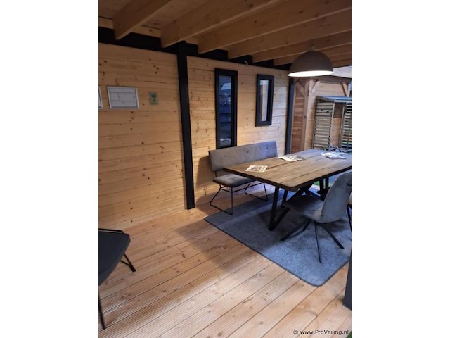 Woodpro vuren tuinhuis met overkapping - 600x950cm - afbeelding 21 van  32