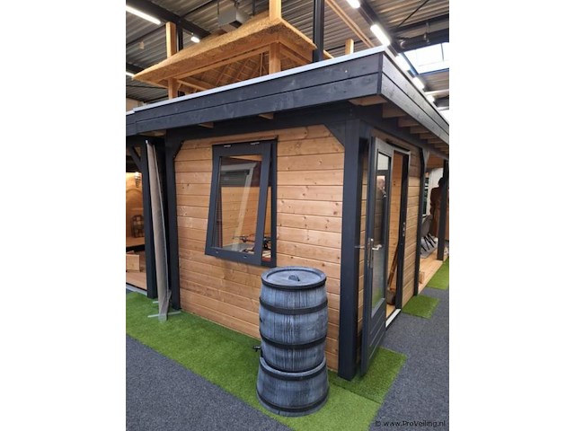 Woodpro vuren tuinhuis met overkapping - 600x950cm - afbeelding 26 van  32