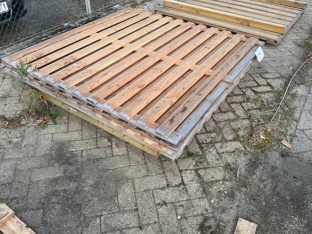 Woodvision douglas tuinscherm 180x180 cm (3x) - afbeelding 2 van  3