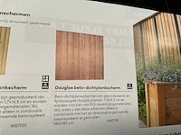 Woodvision douglas tuinscherm 180x180 cm (4x) - afbeelding 3 van  6