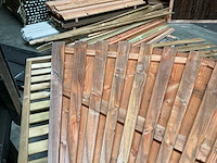 Woodvision geïmpregneerd douglas tuinscherm 180x180 cm (2x) - afbeelding 3 van  9