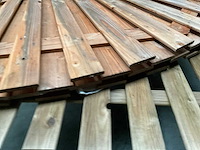 Woodvision geïmpregneerd douglas tuinscherm 180x180 cm (2x) - afbeelding 7 van  9