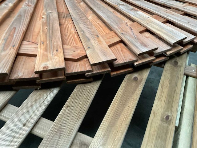 Woodvision geïmpregneerd douglas tuinscherm 180x180 cm (2x) - afbeelding 8 van  9