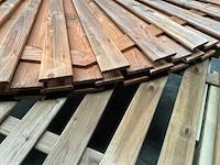 Woodvision geïmpregneerd douglas tuinscherm 180x180 cm (2x) - afbeelding 8 van  9