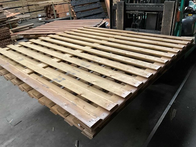 Woodvision geïmpregneerd grenen tuinscherm 180x180 cm (2x) - afbeelding 4 van  8