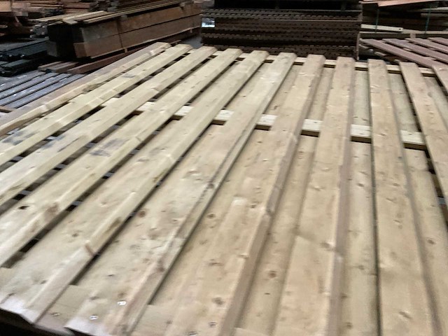Woodvision geïmpregneerd grenen tuinscherm 180x180 cm (2x) - afbeelding 6 van  7