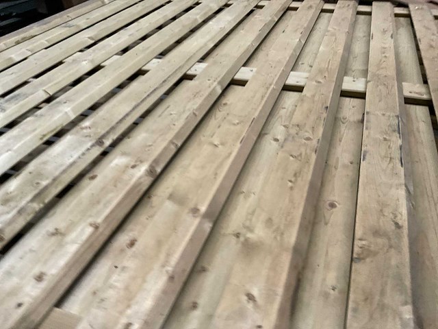 Woodvision geïmpregneerd grenen tuinscherm 180x180 cm (2x) - afbeelding 7 van  7