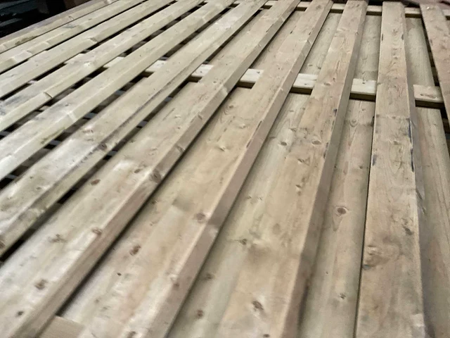 Woodvision geïmpregneerd grenen tuinscherm 180x180 cm (2x) - afbeelding 8 van  8