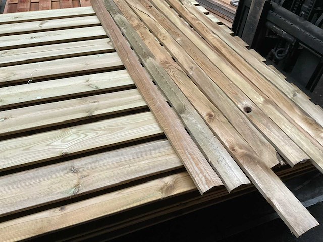 Woodvision geïmpregneerd grenen tuinscherm 180x180 cm (6x) - afbeelding 3 van  11