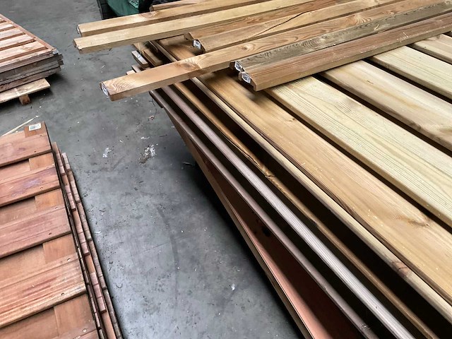 Woodvision geïmpregneerd grenen tuinscherm 180x180 cm (6x) - afbeelding 4 van  11