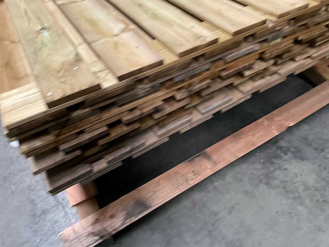 Woodvision geïmpregneerd grenen tuinscherm 180x180 cm (6x) - afbeelding 7 van  11