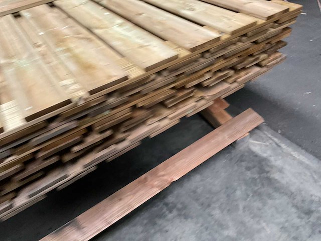 Woodvision geïmpregneerd grenen tuinscherm 180x180 cm (6x) - afbeelding 8 van  11