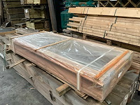 Woodvision glazen dubbele schuifwand in douglas - 328,5x224 cm - afbeelding 2 van  3