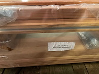 Woodvision glazen dubbele schuifwand in douglas - 328,5x224 cm - afbeelding 3 van  3