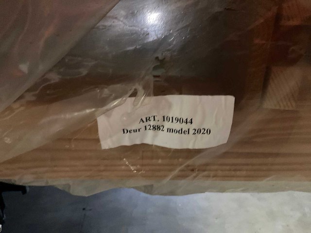 Woodvision glazen enkele schuifwand in douglas - 165x224 cm - afbeelding 2 van  3