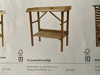 Woodvision grenen tuinwerkbankje - 95x90x45 cm (2x) - afbeelding 3 van  3