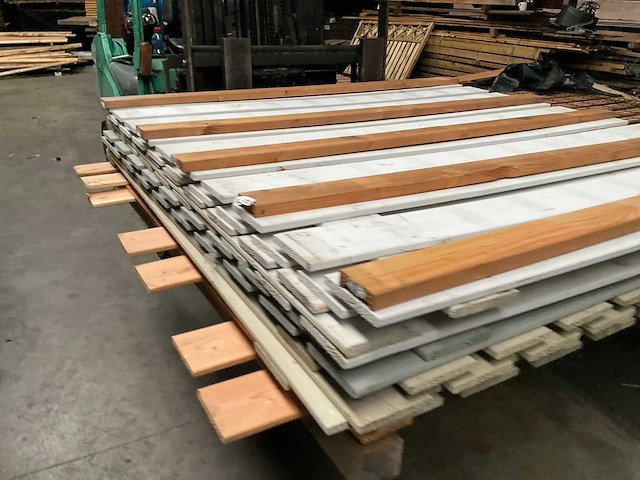 Woodvision wit gespoten tuinscherm 180x180 cm (4x) - afbeelding 10 van  15