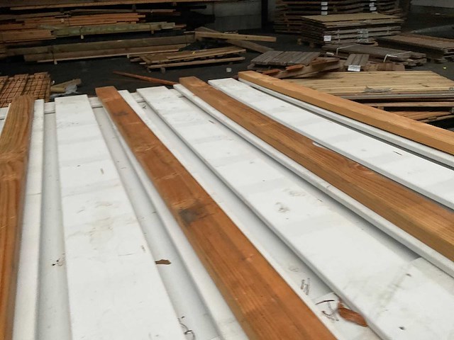 Woodvision wit gespoten tuinscherm 180x180 cm (4x) - afbeelding 14 van  15