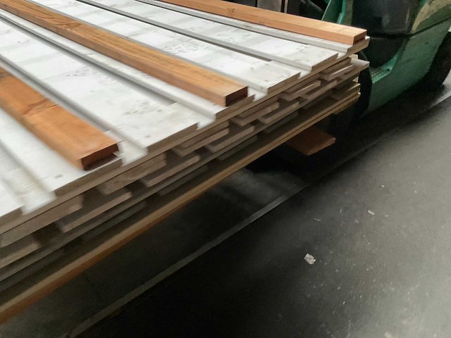 Woodvision wit gespoten tuinscherm 180x180 cm (4x) - afbeelding 4 van  11