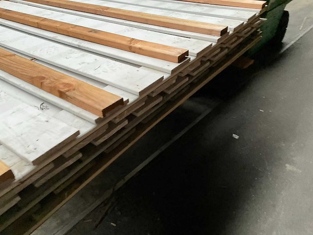 Woodvision wit gespoten tuinscherm 180x180 cm (4x) - afbeelding 3 van  15