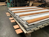 Woodvision wit gespoten tuinscherm 180x180 cm (4x) - afbeelding 5 van  10